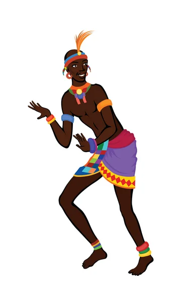 Free dance exotic man. — Stock Vector