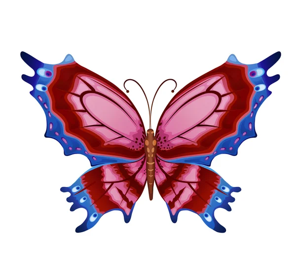 Dekoration heller Schmetterling — Stockvektor