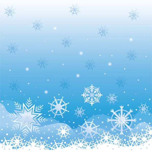 Background with Christmas snow — Stock Vector