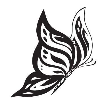 soyut dekoratif kelebek.