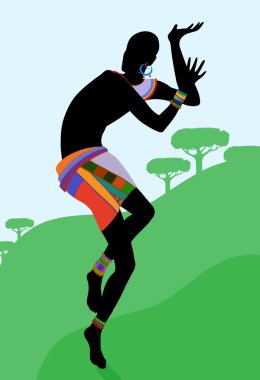 Afrika etnik dans