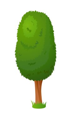 Çizgi film stilize peri ağacı