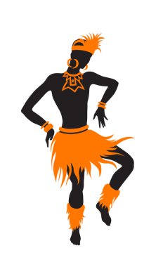 Free dance exotic man. clipart