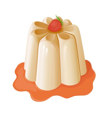 İştah açıcı kek çilek ile