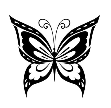 soyut dekoratif kelebek.