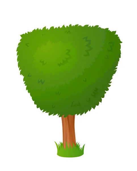 Árbol de hadas estilizado de dibujos animados — Vector de stock