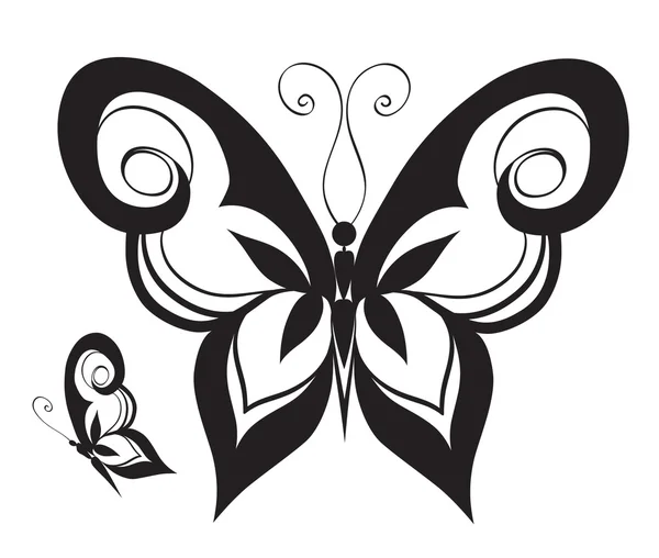 Abstrat mariposas decorativas — Vector de stock