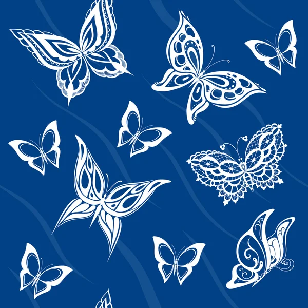 Abstrat mariposas decorativas — Vector de stock