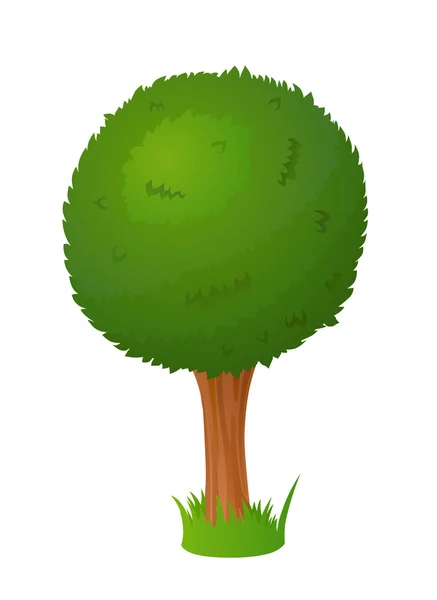Desenhos animados árvore de fadas estilizada — Vetor de Stock
