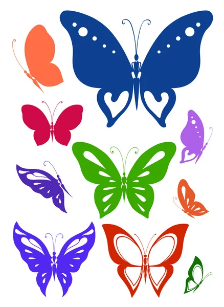 Abstrat decorative butterflies — Stock Vector