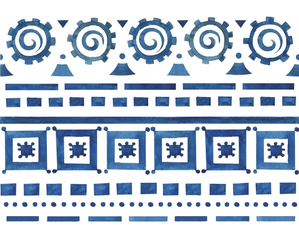 Geometrische patroon in etnische stijl — Stockvector