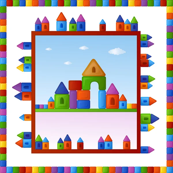 Kit de construcción infantil — Vector de stock