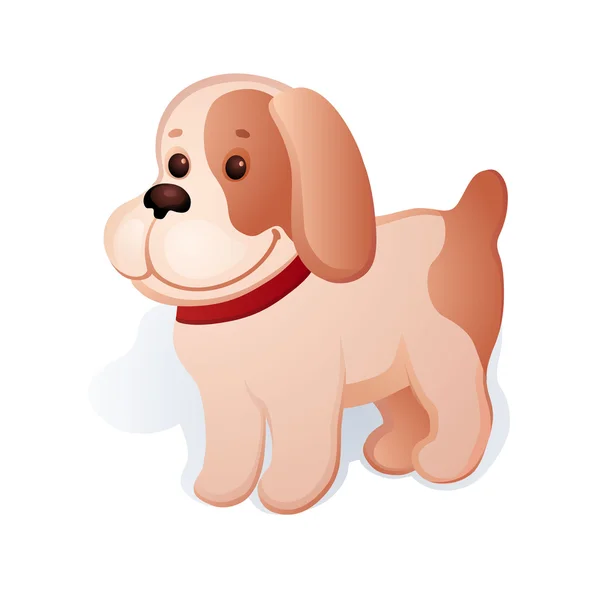 Cachorro de peluche suave — Vector de stock