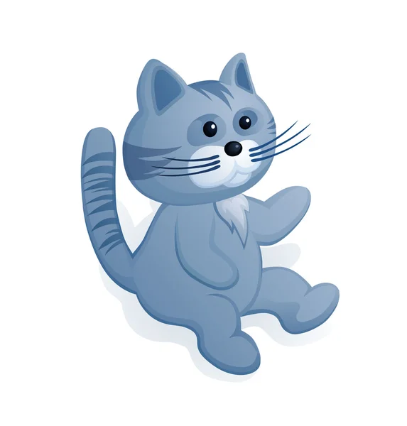 Zachte teddy weinig kitty — Stockvector