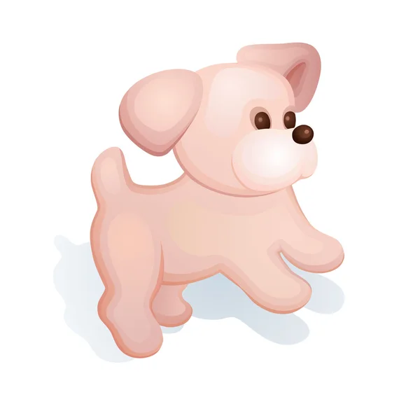 穏やかなテディ子犬 — ストックベクタ