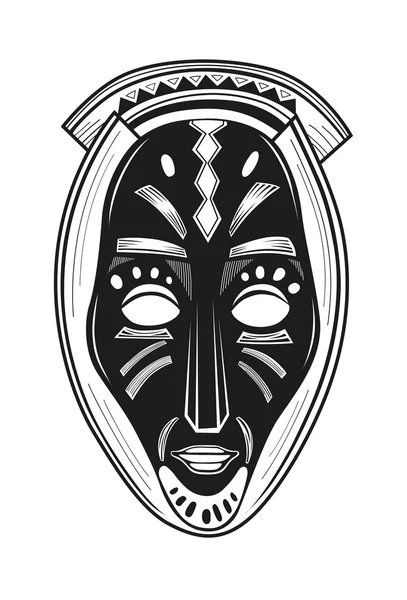 African tribal mask — Stock Vector