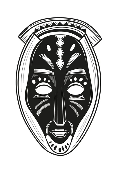 Afrikanska tribal mask — Stock vektor