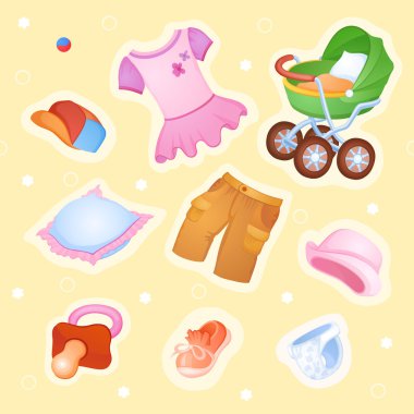 Küçük bebek için çocukça arka plan