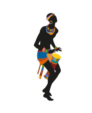 Afrika adam davul çalmaya