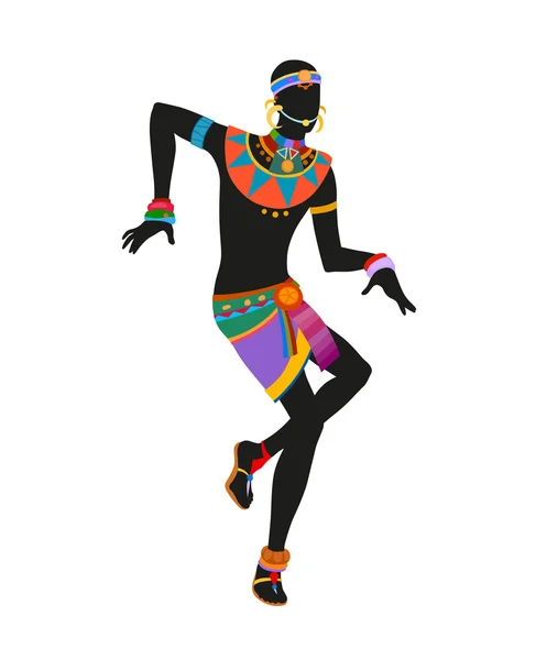 African ritual dance — Stock Vector