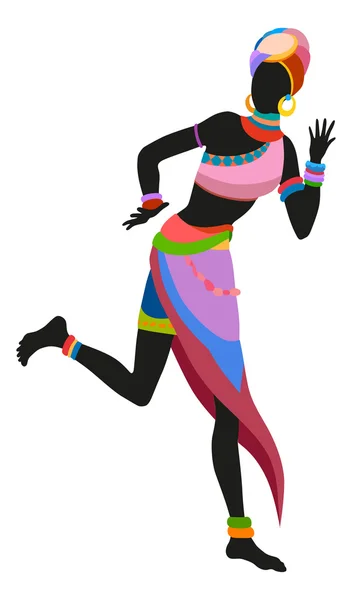 Danse de femme danse rituelle — Image vectorielle