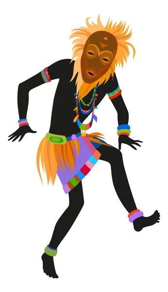 Man rituele dans dansen — Stockvector