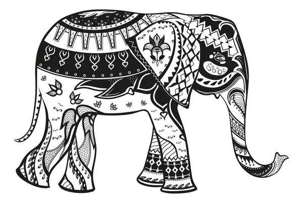 Stilisierte Elefantenfigur — Stockvektor