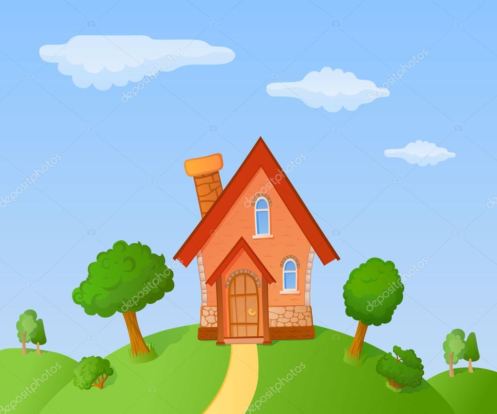 Cartoon small house Stock Vector Image by ©Polyudova #71506747