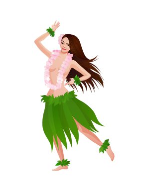 Hawaiian etnik kadın dansçı