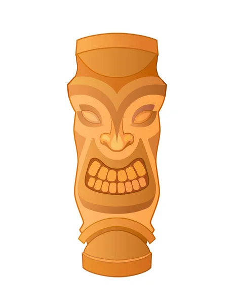 Гавайская статуя бога тики — стоковый вектор