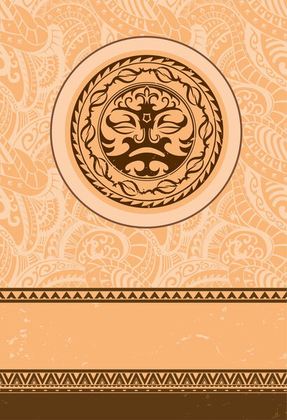 Ethnic vintage ornament greeting card