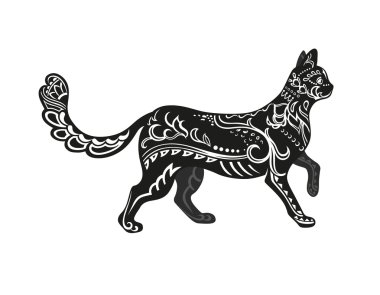 kedi şenlikli desen