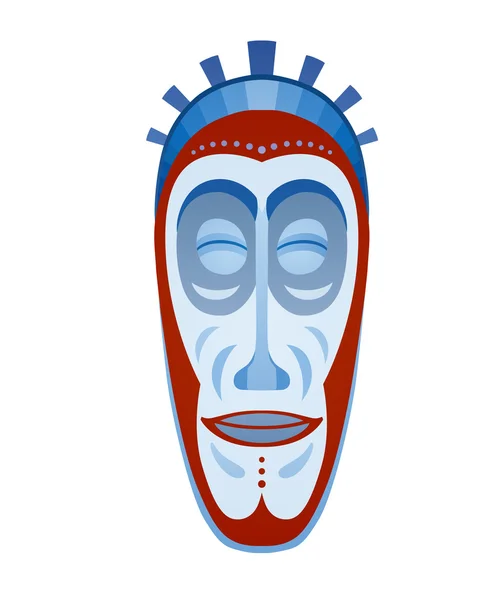 Máscara Tribal Africana — Vector de stock