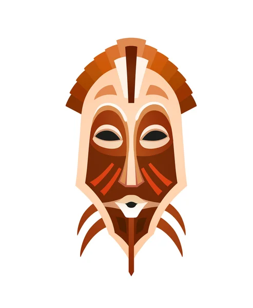 Máscara Tribal Africana — Vector de stock