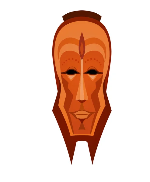 Máscara Tribal Africana — Vector de stock