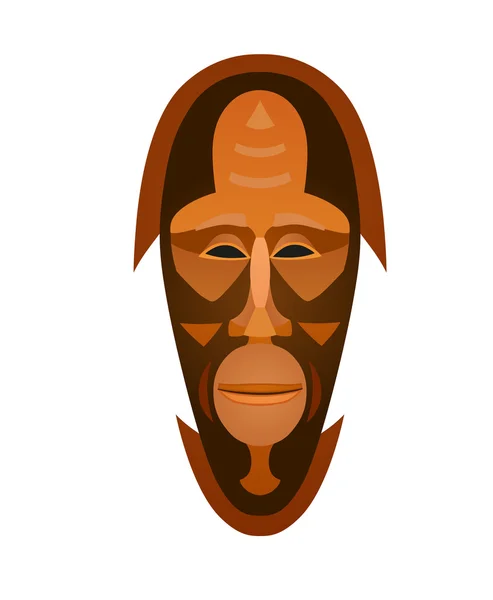 Máscara Tribal Africana — Vector de stock
