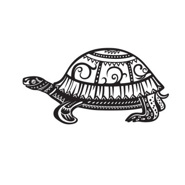 Kaplumbağa hayvan desen