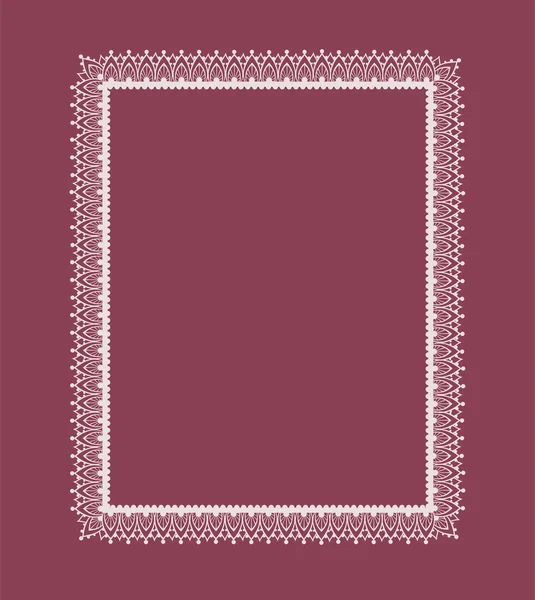 Декоративная белая рамка — стоковый вектор