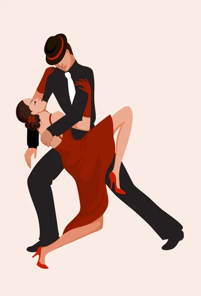 Танцевальная пара — стоковый вектор