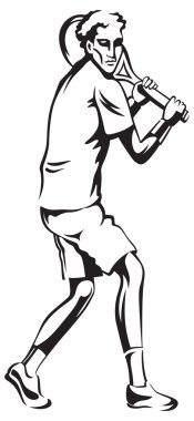 Tenis oynamaya erkek atlet