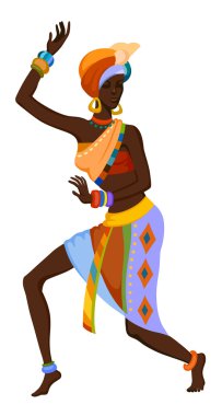 Afrikalı kadın törensel dans dans