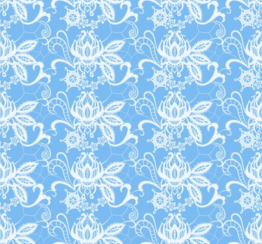 Çiçekler ve yapraklar unsurları ile soyut dantel