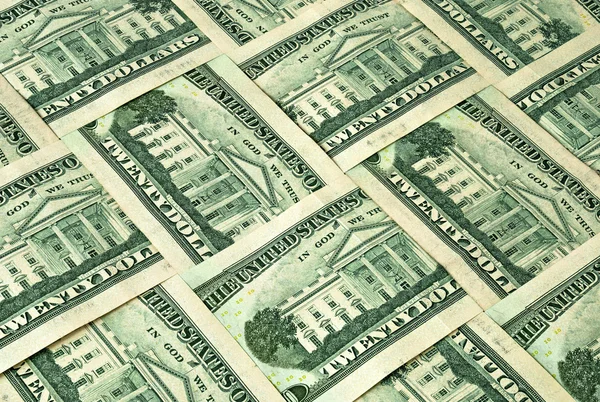 많은 달러 지폐 — 스톡 사진