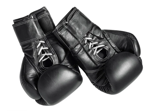 Black boxing gloves — Stock Photo, Image