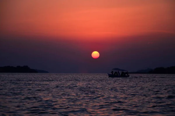 Sonnenuntergang Golyazi Bursa Türkei — Stockfoto