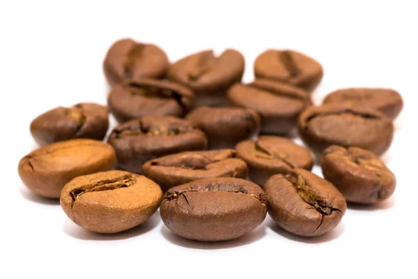 Group of coffee beans close-up Coffee beans macro. — Stock Photo, Image