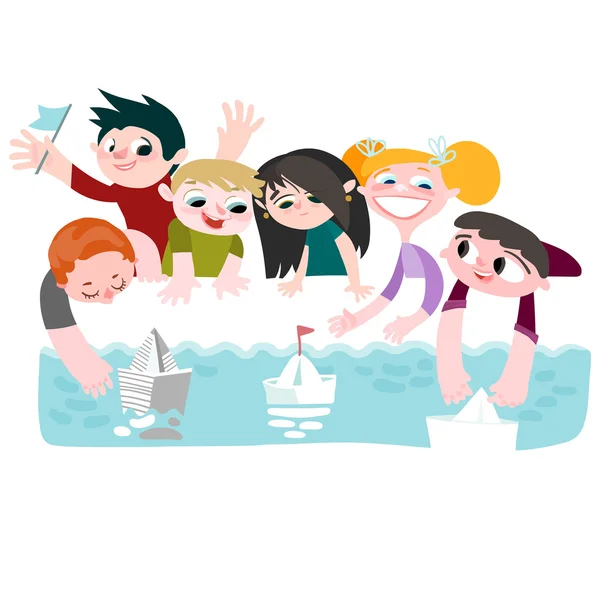 Deniz araçları çalıştırmak çocuk