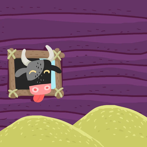 Komik boğa saman yiyor