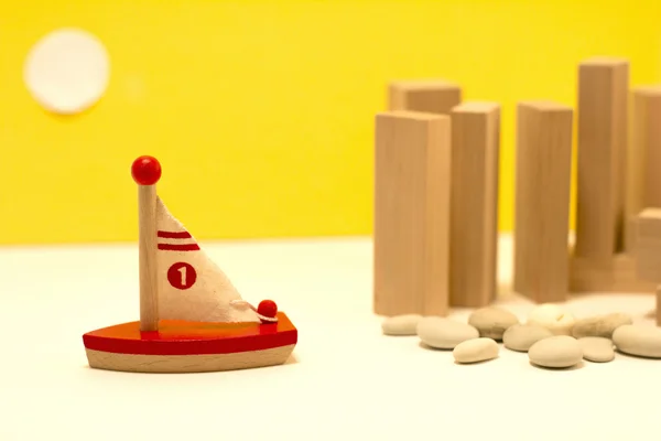 Minyatür ahşap tekne