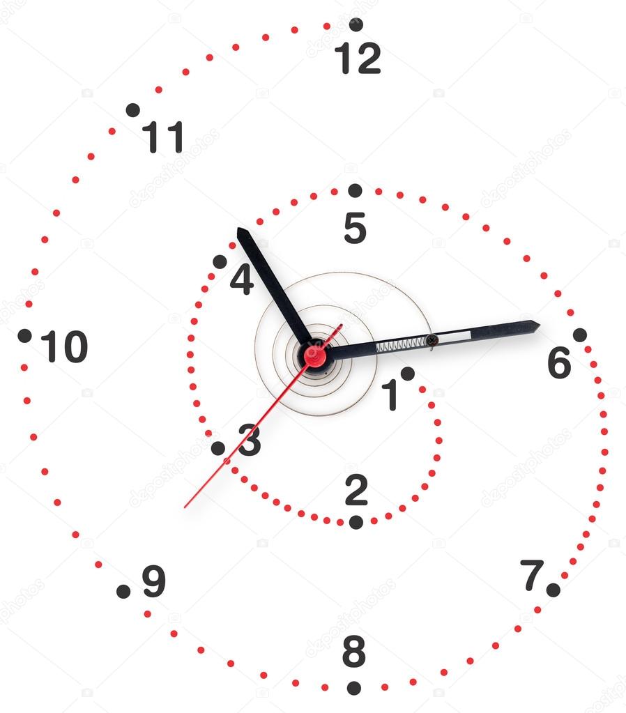 Spiral clock
